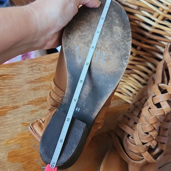 Free People Woven Leather Boots 41‎ US 10 - Picture 5 of 16